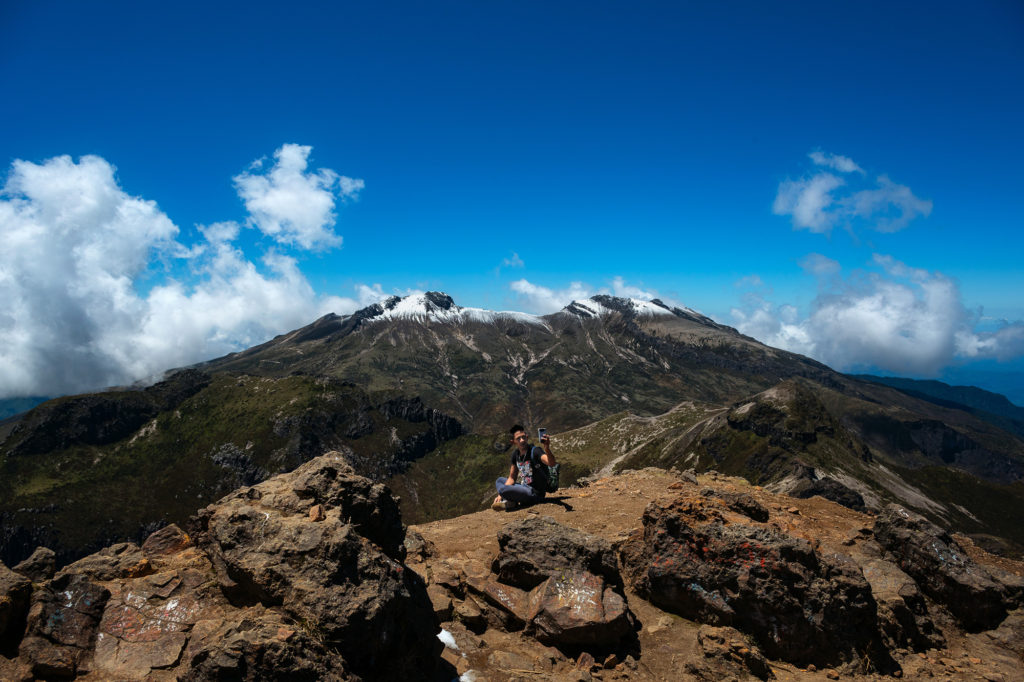 selfie paisaje wawa pichincha quito ecuador